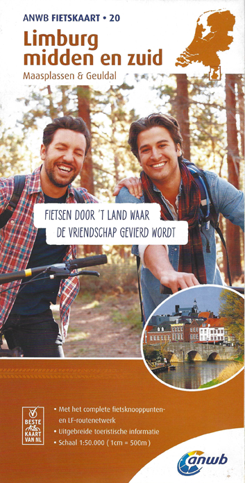 Carte ANWB n°20 Limbourg centre et sud Les Pays Bas à vélo