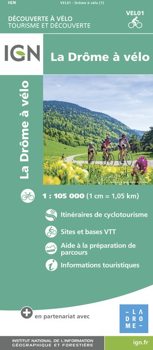 IGN Map La Drôme by Bike