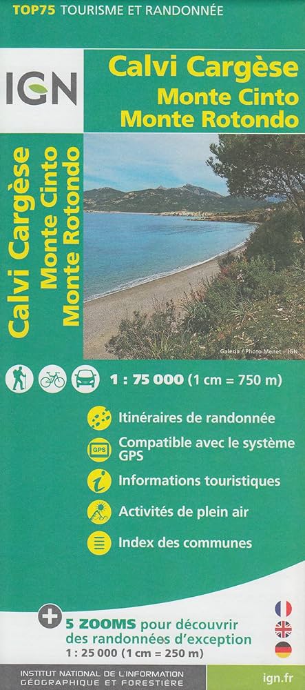 Ajaccio Porto Vecchio IGN TOP 75 TOP75Corse.