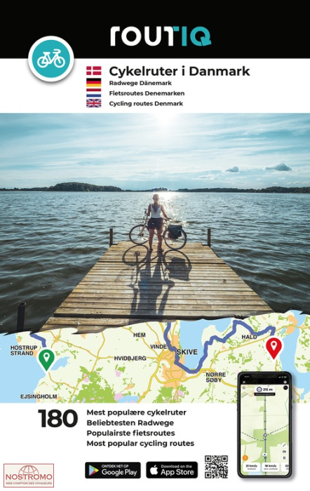 Atlas véloroutes du Danemark avec application GPS et cartes