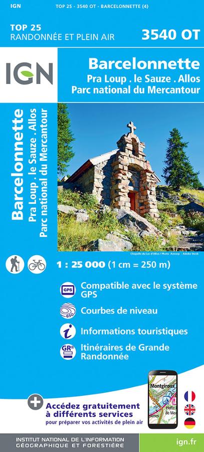 Barcelonnette IGN TOP.