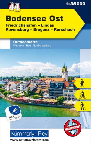 Bodensee Ost carte de randonnee.