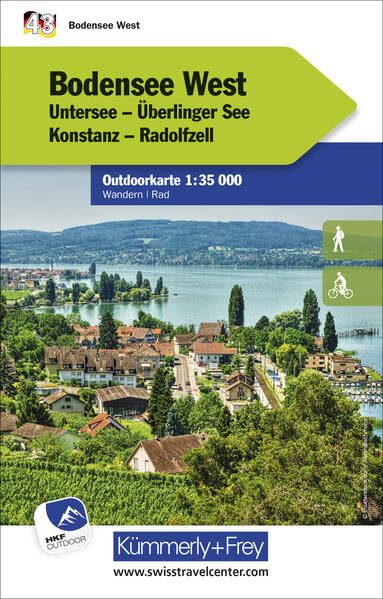 Bodensee West carte randonnee.