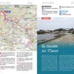 carte avec itinéraire détaillée des Boucles a velo autour de Nantes