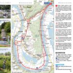 carte et texte explicatif d un itinéraire des Boucles a velo en Normandie
