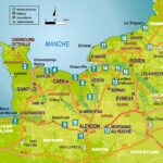 carte detaillee de la normandie les Boucles a velo en Normandie