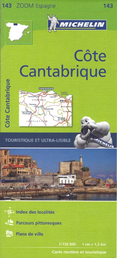 Carte Cote Cantabrique MichelinMICH.