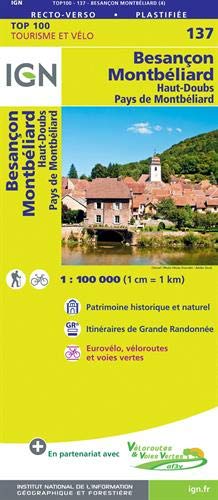 Carte IGN 137 Besancon Montbeliard IGN.