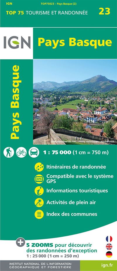 Carte IGN Pays Basque IGN.