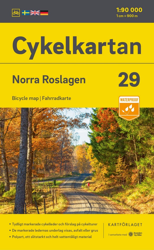 Carte cyclable 29 Suede Roslagen Nord.