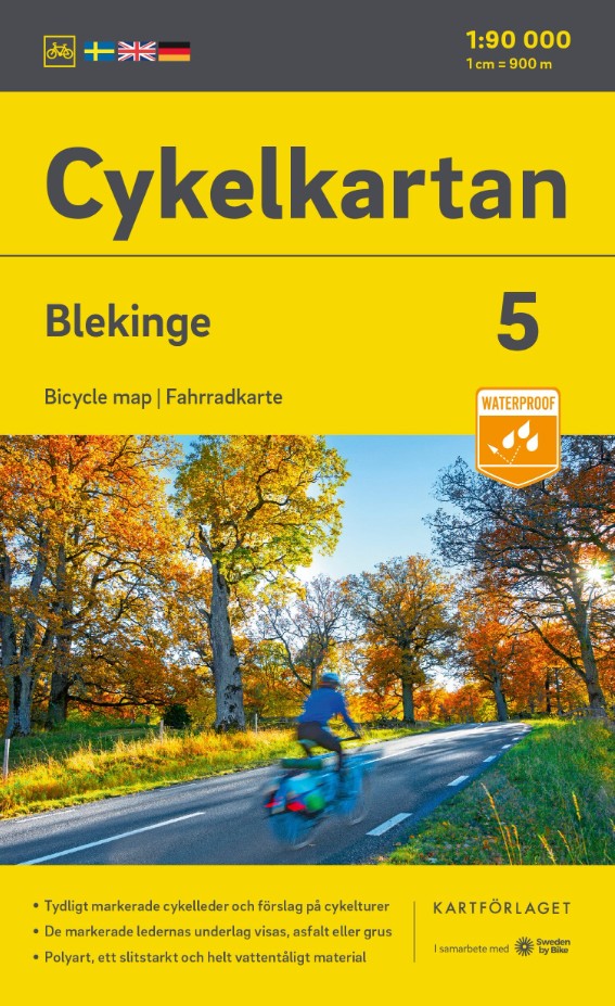 Carte cyclable Suede 5 Blekinge.
