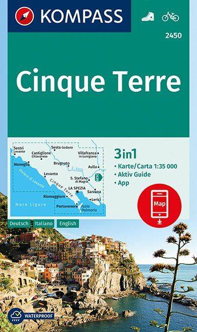 Carte de Cinque Terre Kompass.