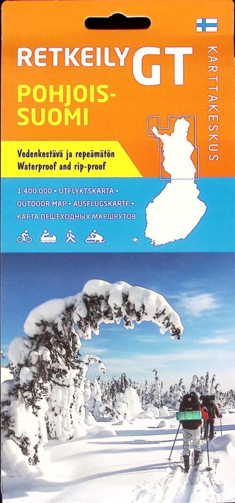 Carte de la Finlande nord n 4 Karttakeskus.