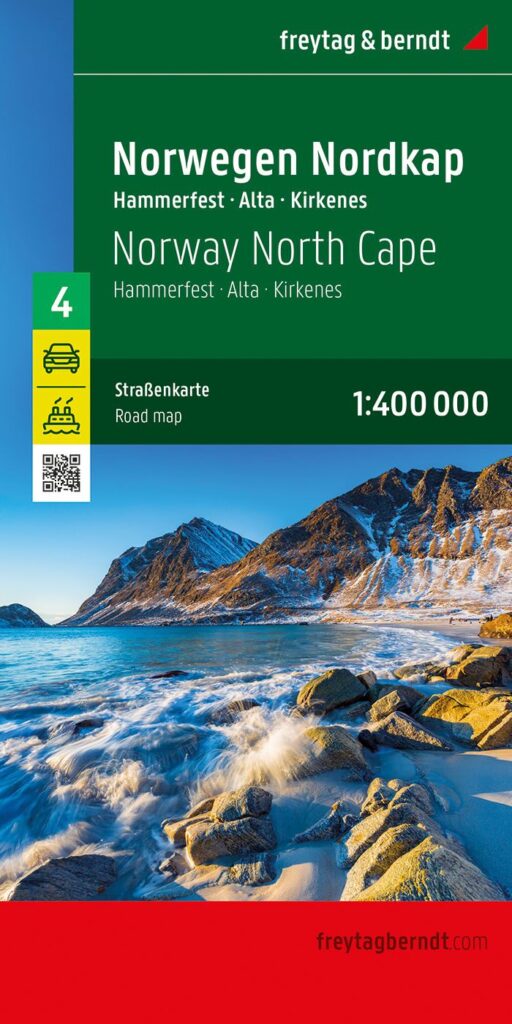 Carte routière Cap Nord & Hammerfest – Norvège du Nord