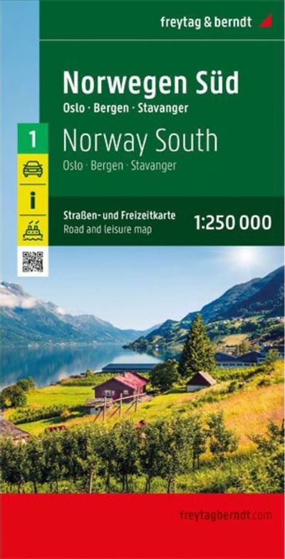 Carte touristique Norvège sud