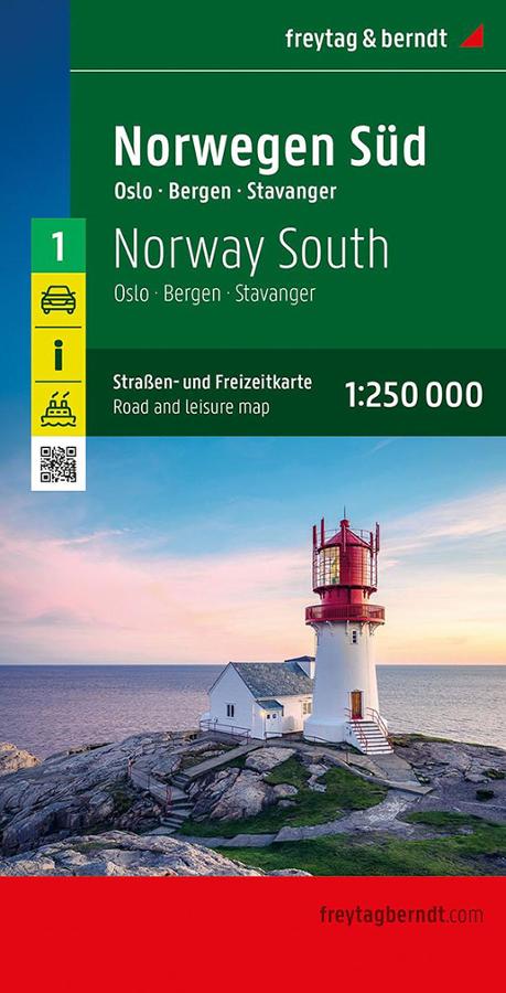 Carte touristique Norvège sud