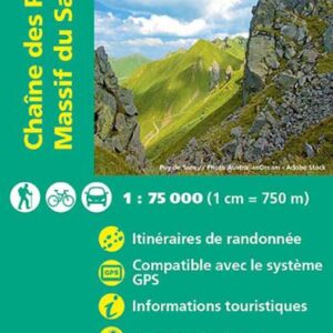 Chaine des Puys Massif du Sancy carte IGN.