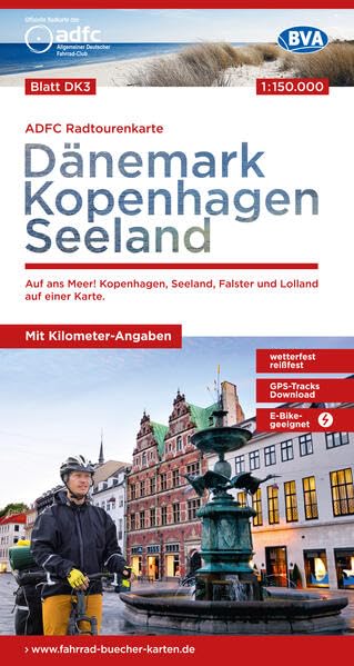 Denmark - Copenhagen - Seeland - cycle map