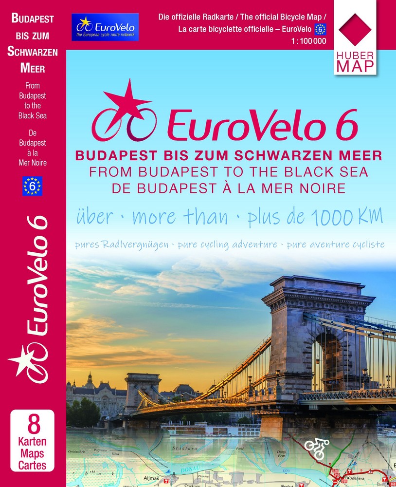 EuroVelo 6 cycle map – Budapest to the Black Sea