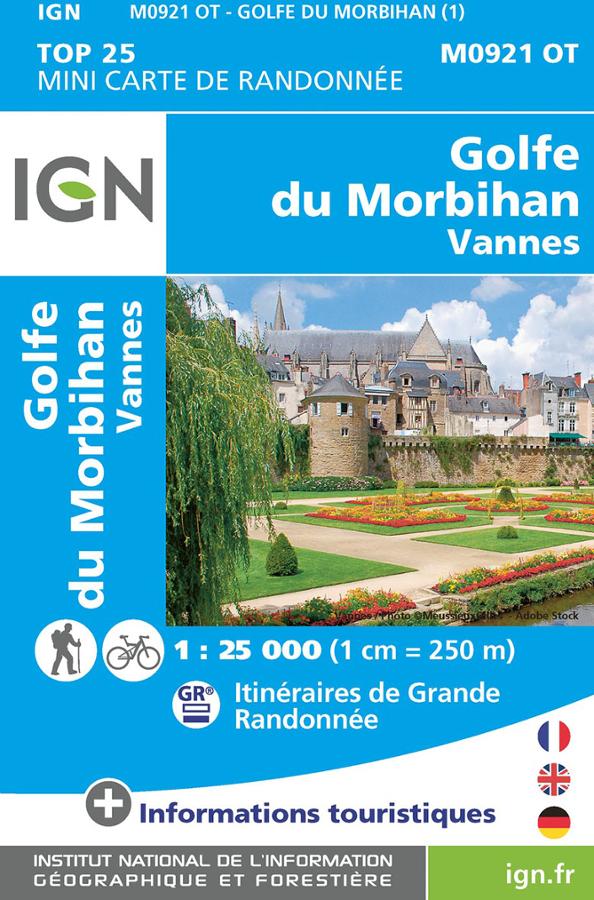 Golfe du Morbihan - Vannes - mini carte IGN