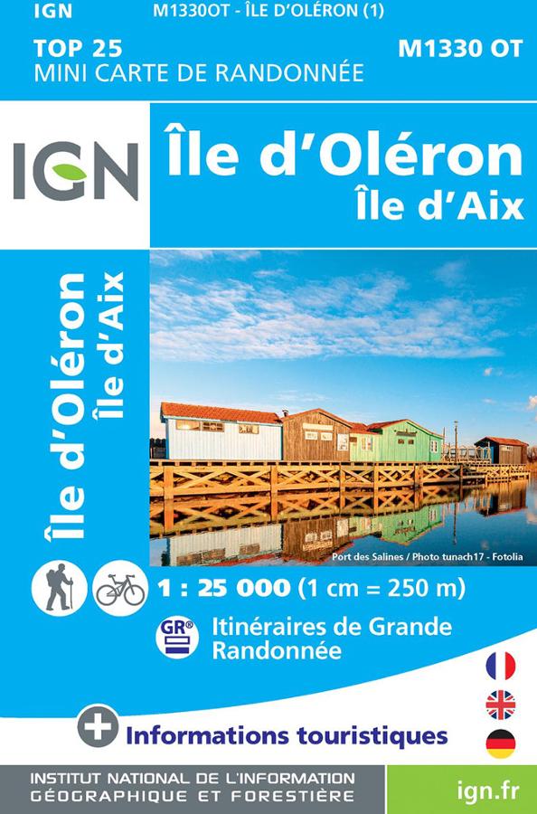 Carte IGN, Ile d'Oléron (île d'Aix)  1330 OT