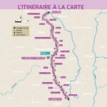 carte détaillée des itinéraires de la veloroute de l auvergne