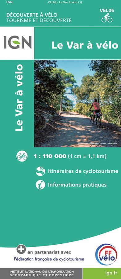 Le Var à vélo- carte IGN