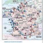 sommaire avec carte de la france détaillées par les 50 plus belles échappées cyclables a travers la france