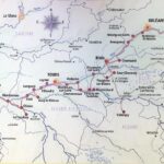 carte avec plan général de la Loire Les châteaux de la Loire à vélo 