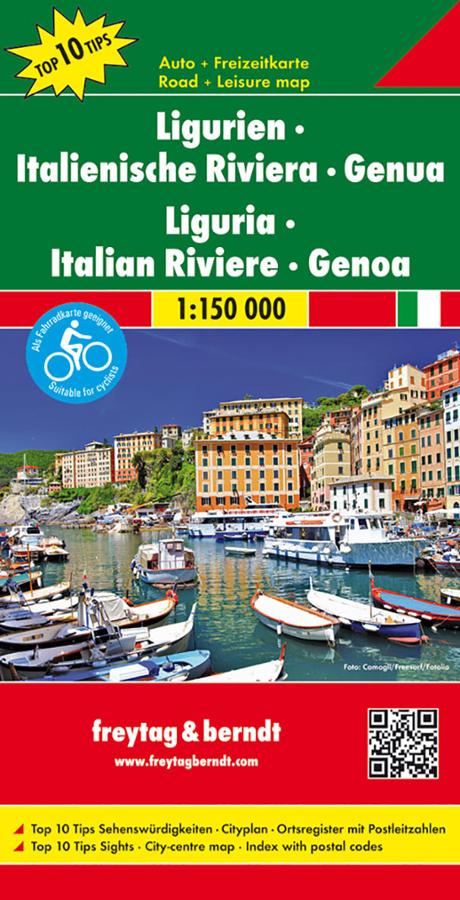 Ligurie la Riviera Gene Carte Freytag Berndt F Bligu.