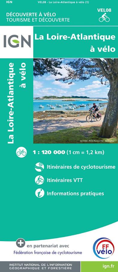 Loire-Atlantique à vélo - carte IGN