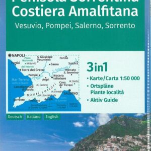 Peninsule sorrentine Cote Amalfitaine carte Kompass.