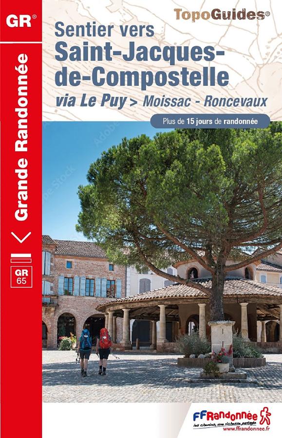 Sentier vers St Jacques de Compostelle via le Puy Moissac Roncevaux GR.
