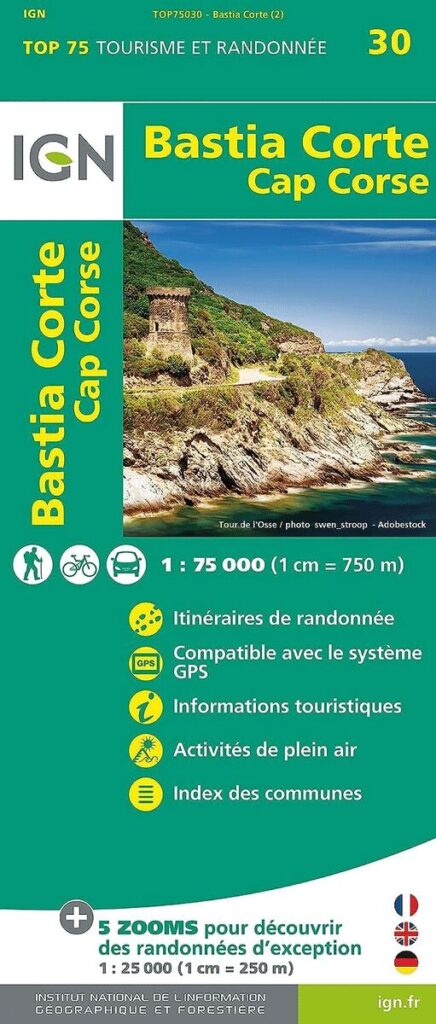 TOP 75 Calvi Cargese IGN.