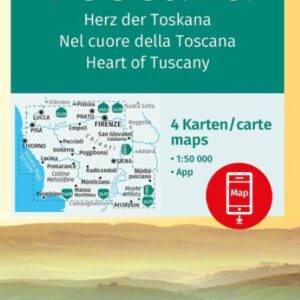 Toscane - Lot de 4 cartes 1/50 000 Kompass 2440