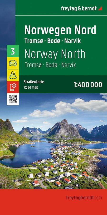 Carte Freytag & Berndt Norvège Nord – 1:400 000