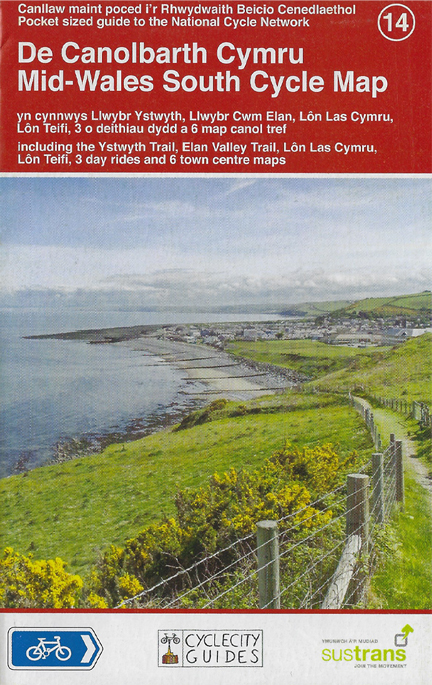 Centre des Pays de Galles (partie sud) - carte cyclable n°14