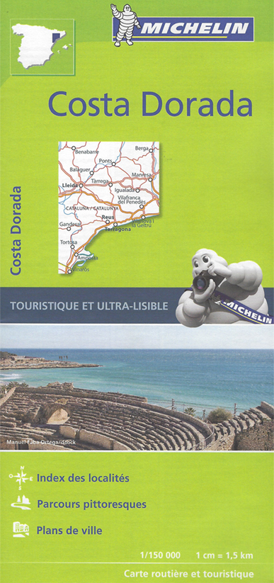 Costa brava et environs de barcelone carte michelin.