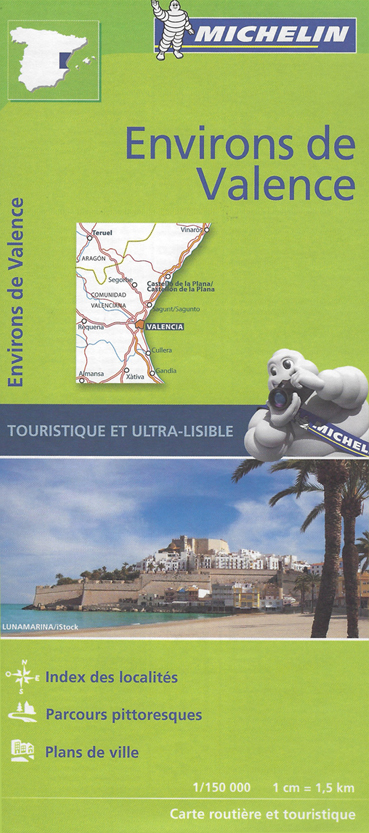 Costa brava et environs de barcelone carte michelin.