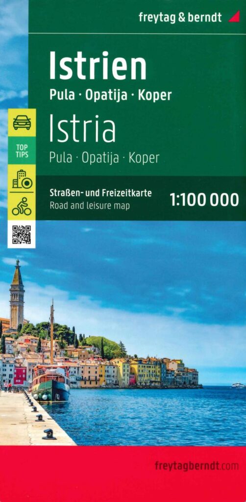 Carte Istrie - Italie, Slovenie et Croatie