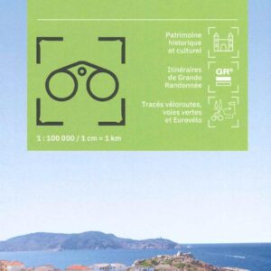 Découvrez la Haute-Corse avec cette carte IGN top100. Vous trouverez les points d'intérêts touristiques, les véloroutes, voies vertes, GR et voies routières.