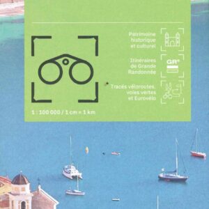 Carte Alpes Maritimes - Nice, Côte d'Azur, PNR du Mercantour IGN TOP 100