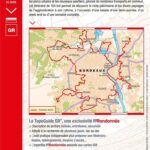 Guide randonnée autour de Bordeaux. Le parcours est divisé en 11 sections qui peuvent être parcourues indépendamment ou en 10 jours d'itinérance.