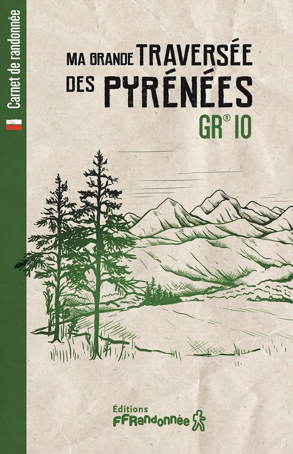 Journal de bord personnalisable pour vous permettre d'écrire ou de dessiner votre expérience sur la grande traversée des Pyrénées à pied.