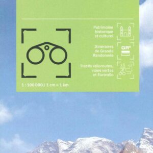 Carte Savoie - Chambéry, Albertville, parc national de la Vanoise IGN TOP 100