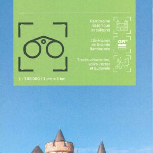 Discover the Loire department with this IGN map featuring tourists informations, road networks, GR, cycle routes and greenways.