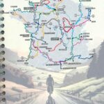 Atlas des 50 plus beaux itinéraires à vélo en France. Idéal vélo, VAE et VTT.