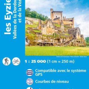 Carte IGN TOP 25 - Les Eyzies - Dordogne Valley and the Vézère