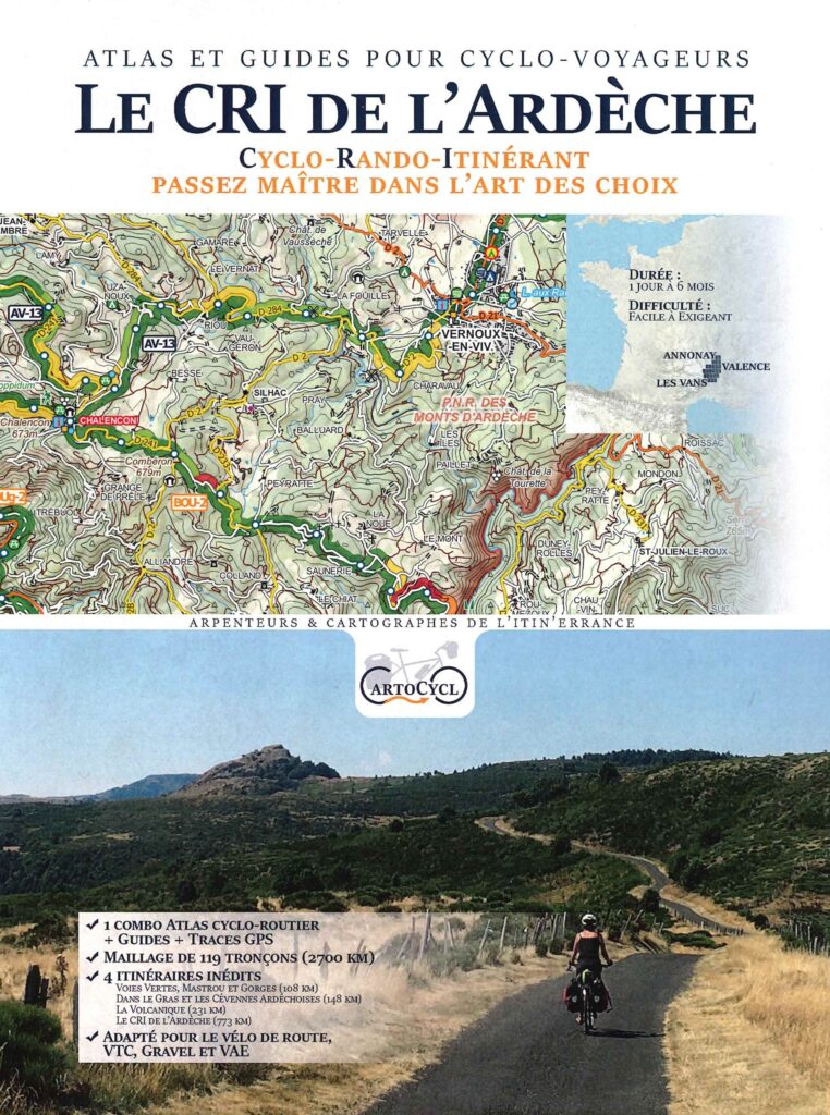 Le CRI de l'Ardèche - Atlas and cycle guide CartoCyclo
