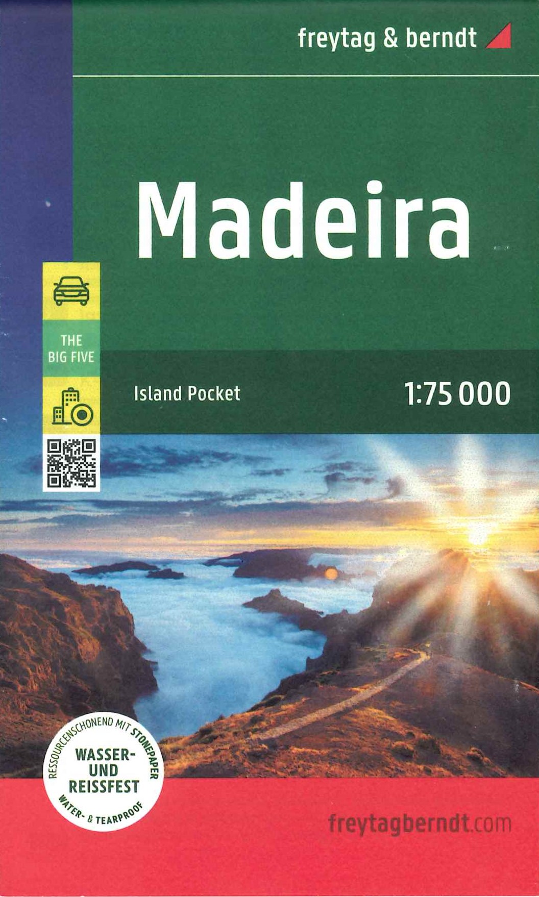 Madère - Carte routière et pédestre - 1/75 000